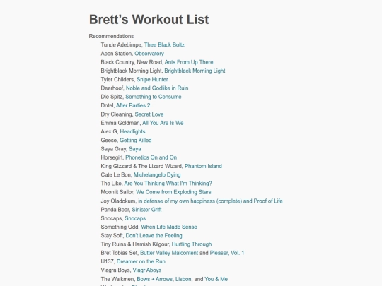 workoutlist screenshot