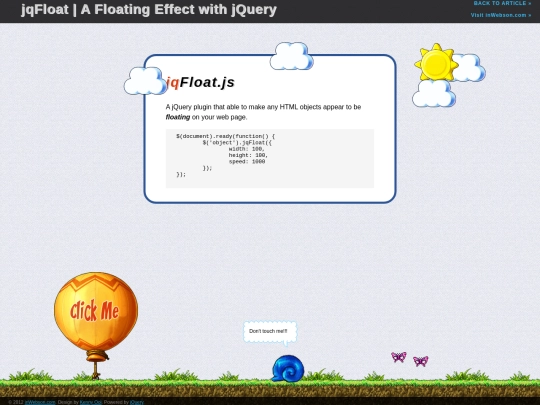 jqfloat screenshot