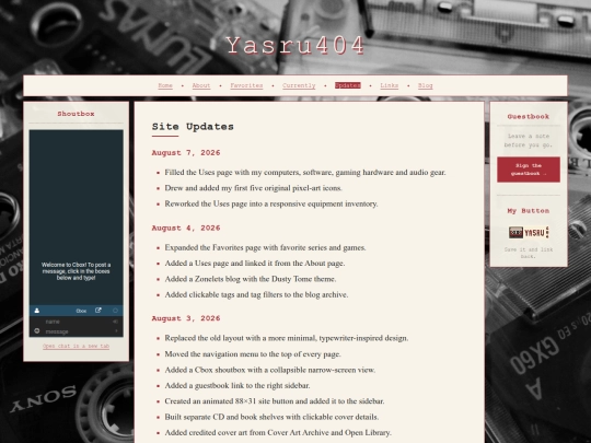 updates screenshot