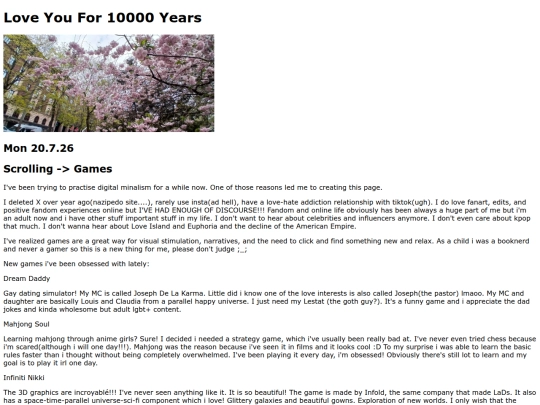 blog screenshot