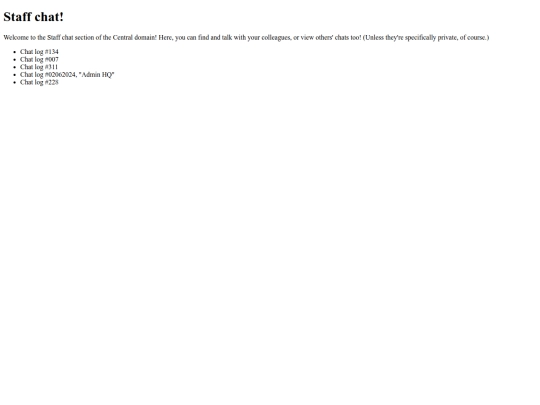 CentralDomain/Staff_Chat screenshot