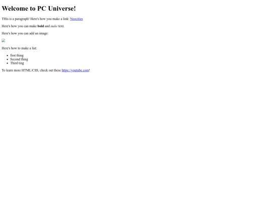 index screenshot