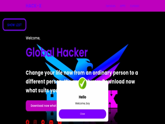 index screenshot