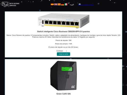 tienda screenshot