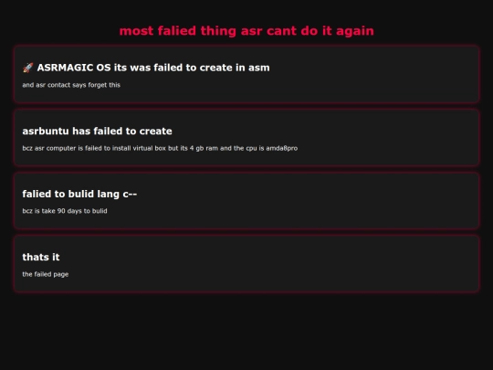 fail screenshot