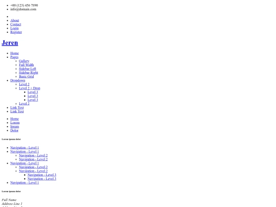 pages/sidebar-left screenshot