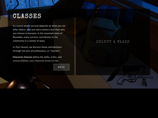 classes screenshot