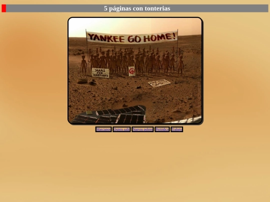 5 PAGINAS/5 paginas. dos versiones/marcianos screenshot