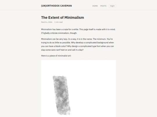 posts/theextentofminimalism screenshot