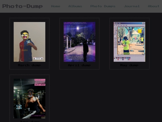 photo-dumps screenshot