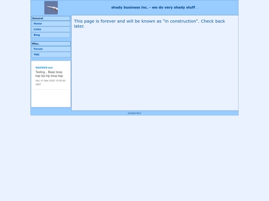 links screenshot