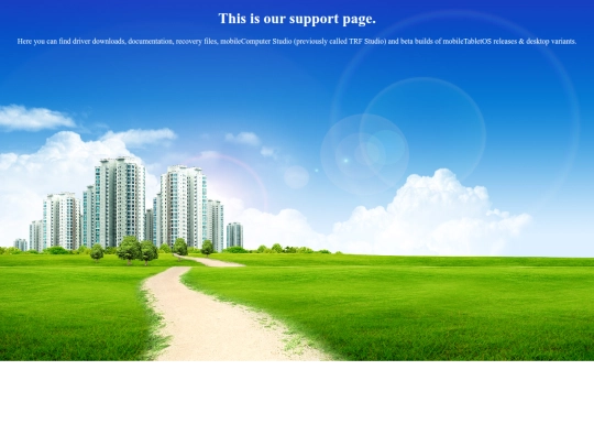 support screenshot