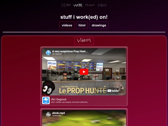 work screenshot