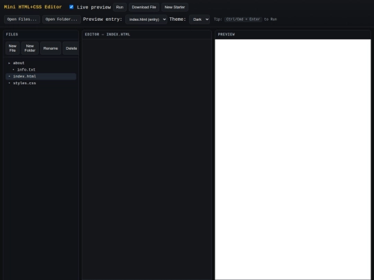 tools/html_css_editor screenshot