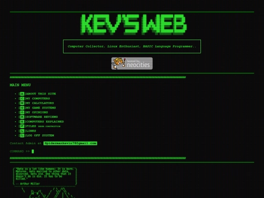 index screenshot