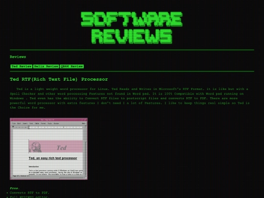 reviews screenshot