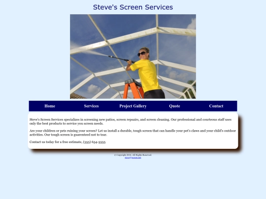 stevescreenservices1 screenshot