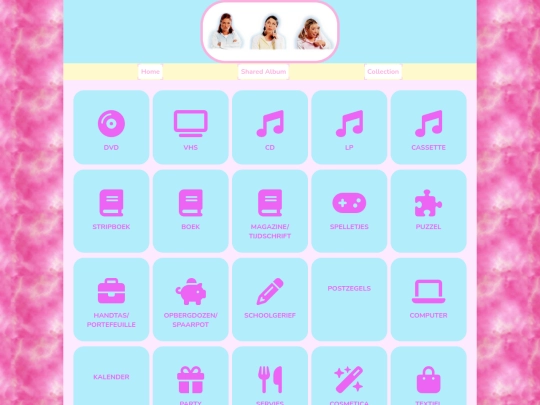 categories screenshot