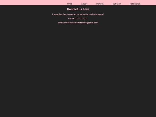 website/contact screenshot