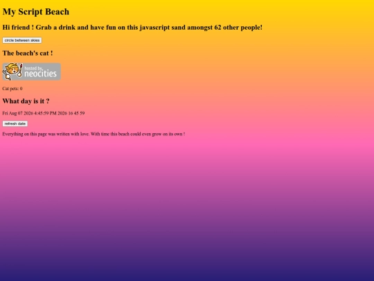 jsbeach screenshot