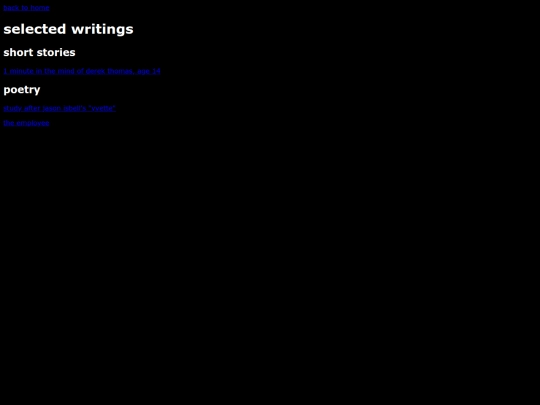 writings screenshot