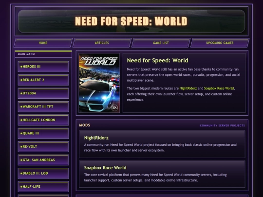 games/nfs-world screenshot