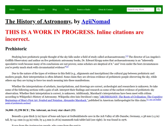 histories/prehistory-of-astronomy screenshot