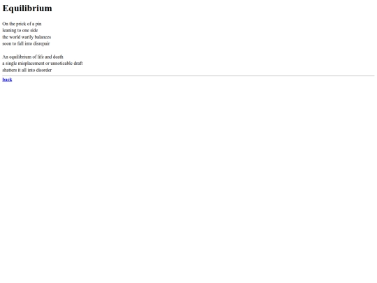 poems/equilibrium screenshot