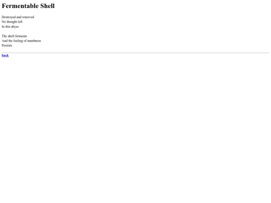 poems/fermentableshell screenshot