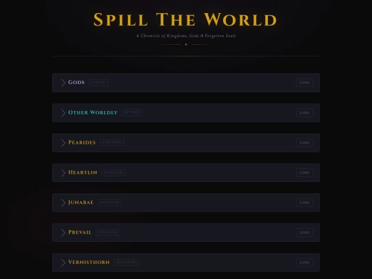 spill idea project /Project screenshot