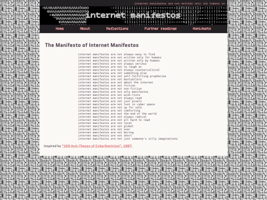 manifesto screenshot