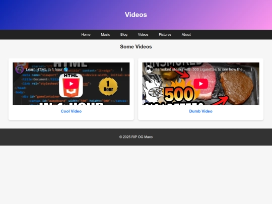 start/videos screenshot