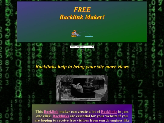 FREEBacklinkMaker screenshot
