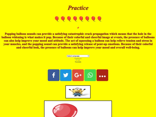 Practice screenshot