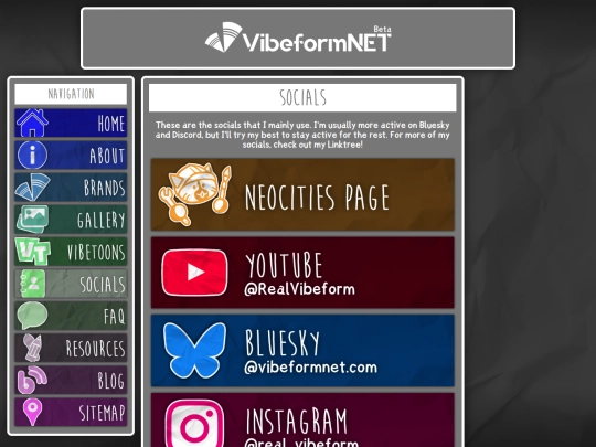 socials screenshot