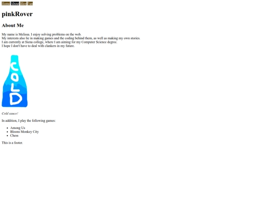 aboutMe screenshot