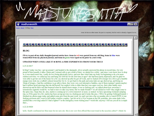 blog screenshot