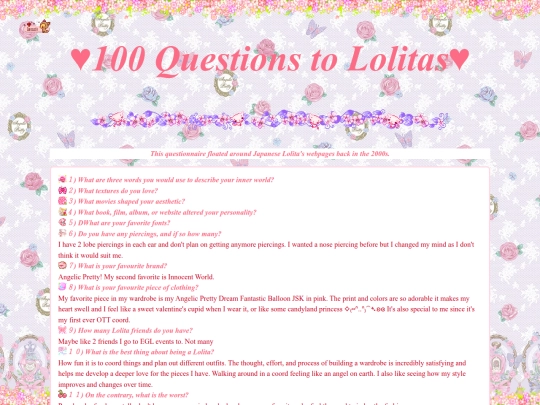 questions screenshot