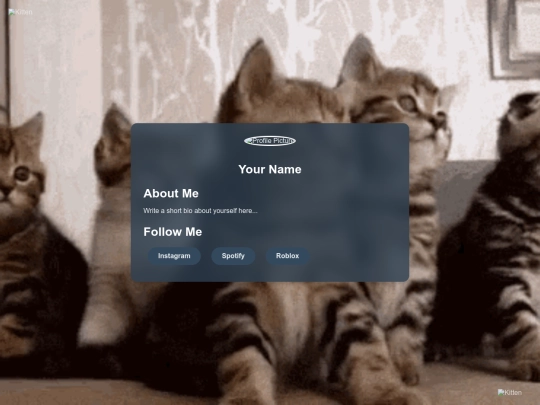 about me screenshot