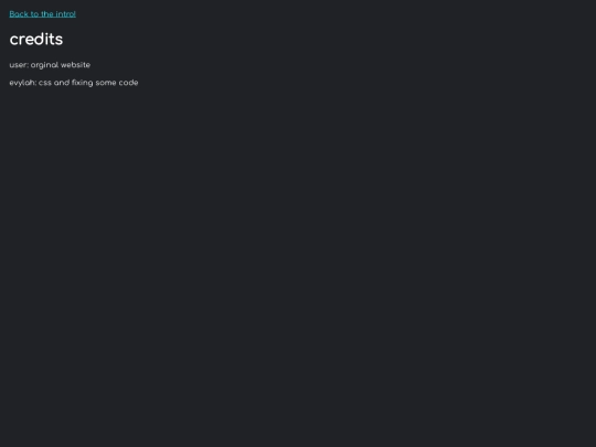 credits screenshot