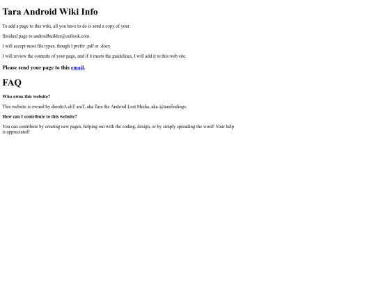 info screenshot