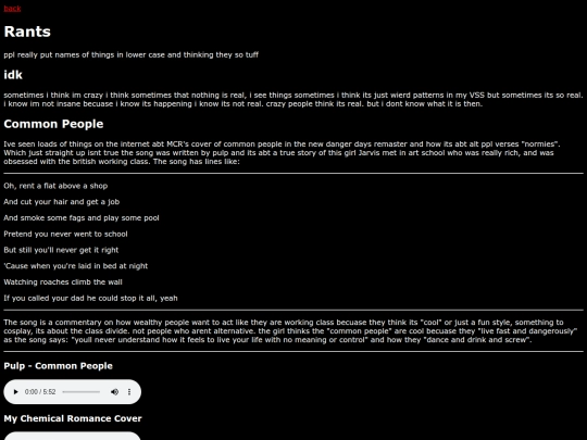 rantpage screenshot