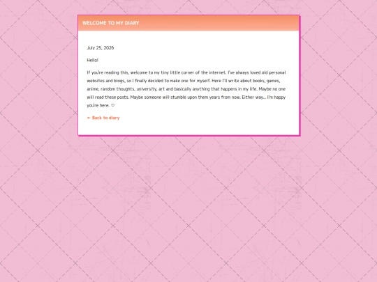 posts/welcome screenshot