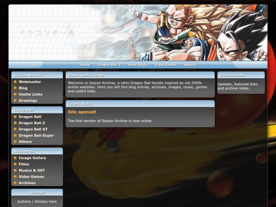 links screenshot