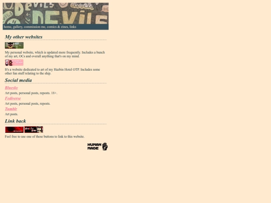 links screenshot