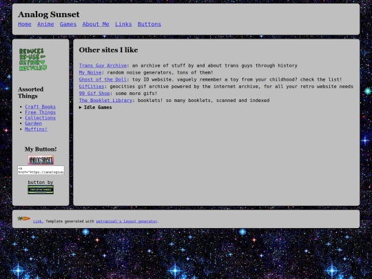links screenshot