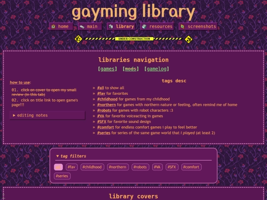 gayming/library screenshot