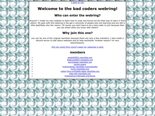 webring screenshot