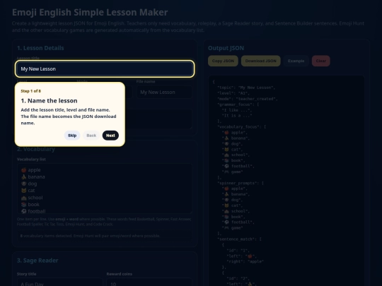 lesson_maker screenshot