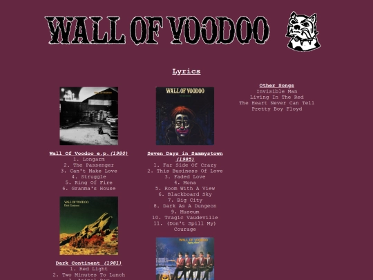 wov/lyrics screenshot